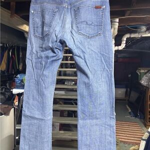 7 For All Mankind Light Blue Straight Jeans